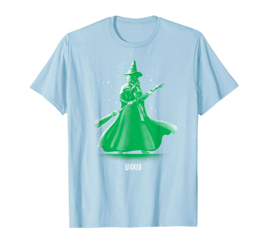 Wicked Unisex-Adults Classic Fit Green Elphaba Pose Tonal T-Shirt
