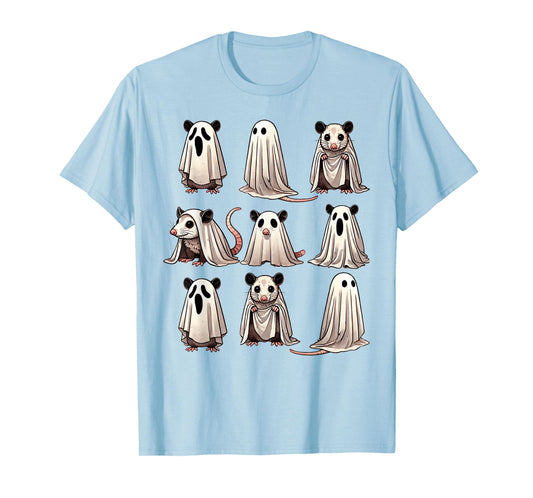 Cute Ghost Opossum Funny Halloween Outfit Costumes Opossum T-Shirt