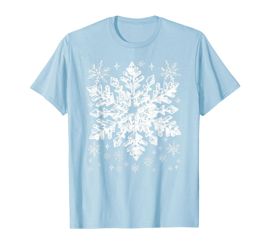 Snowflake Costume Winter Christmas Matching Mens Womens Kids T-Shirt