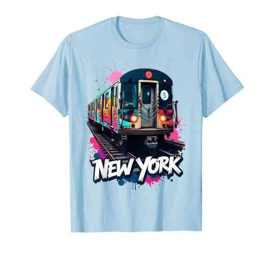 Vintage NYC Graffiti Subway Style with 1980s City Vibe T-Shirt