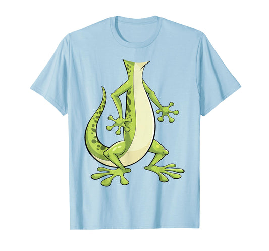 Gecko Shirt Adult Kids Men Women Green Lizard Costume T-Shirt