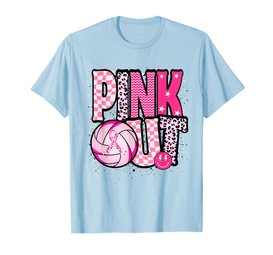Dig For A Cure Volleyball Pink Out Breast Cancer Awareness T-Shirt