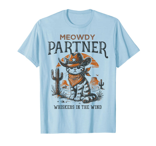 Cowboy Cat Meowdy Partner Vintage Howdy Kitten Women Men Kid T-Shirt