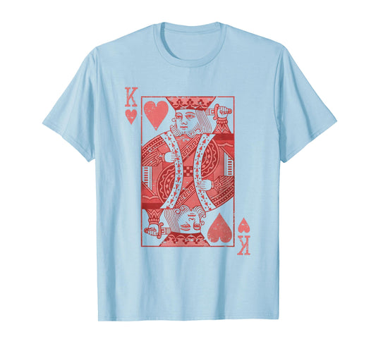 King Of Hearts Valentines Day Cool V-Day Couple Matching T-Shirt