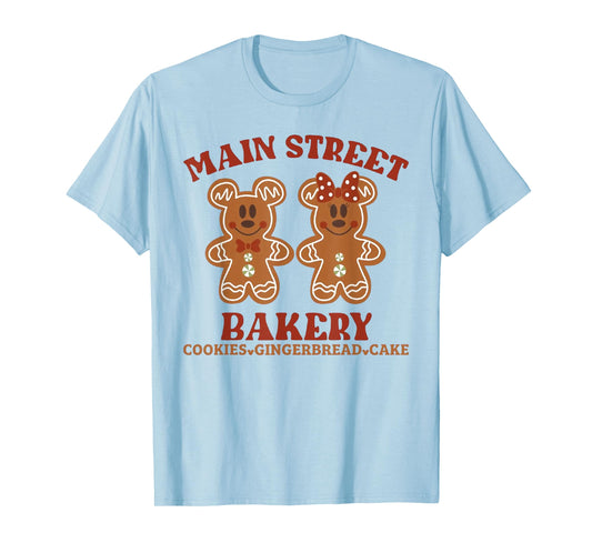 Main Street Bakery Cookies Gingerbread Cake Christmas T-Shirt