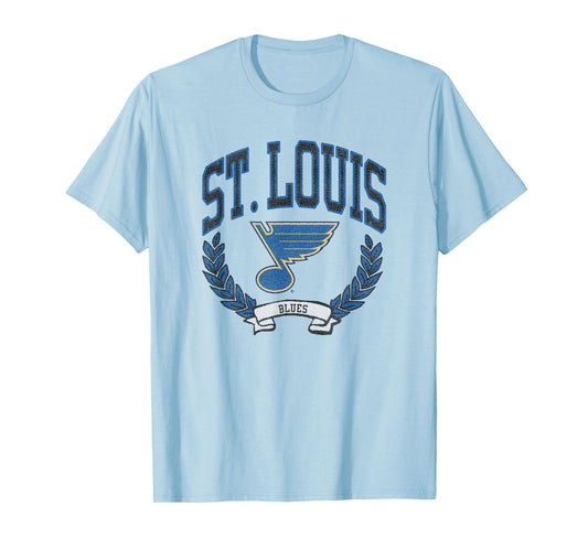 St. Louis Blues Vintage Victory Gray Officially Licensed T-Shirt