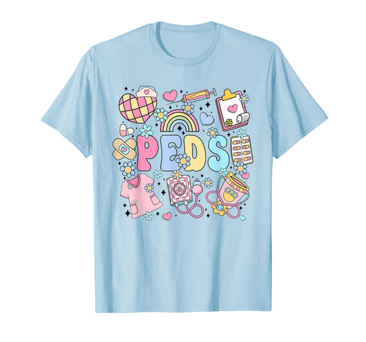 Peds Nurse Stuff Retro Pediatric Nurse Practitioner Nursing T-Shirt