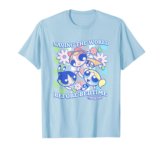 The Powerpuff Girls Saving The World Before Bedtime Vintage T-Shirt
