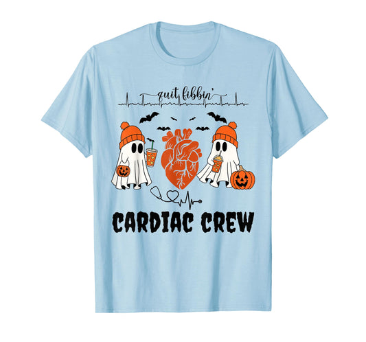 Heart Anatomy Ghosts Halloween Cardiology Heart Warrior T-Shirt