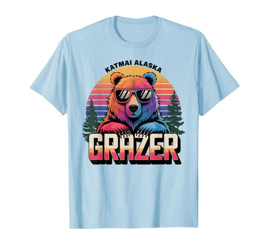 Funny Katmai Alaska Grazer Vintage Fat Bear Week 2024 T-Shirt