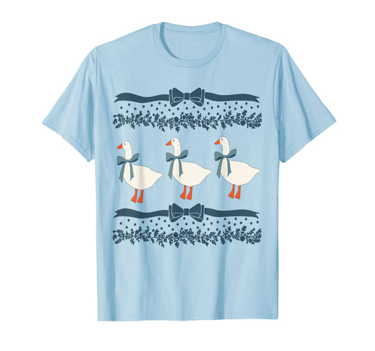 Mama Goose With Baby Geese Vintage Goose T-Shirt