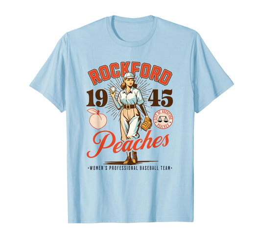 Rockford Peaches Women's Baseball Team T-Shirt
