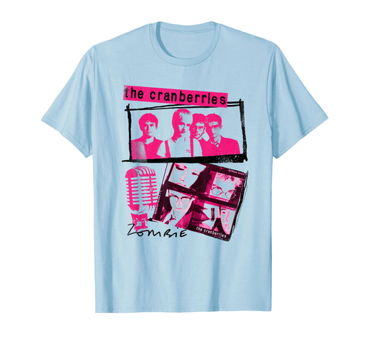 The Cranberries Pink and Black Collage Vintage Band T-Shirt