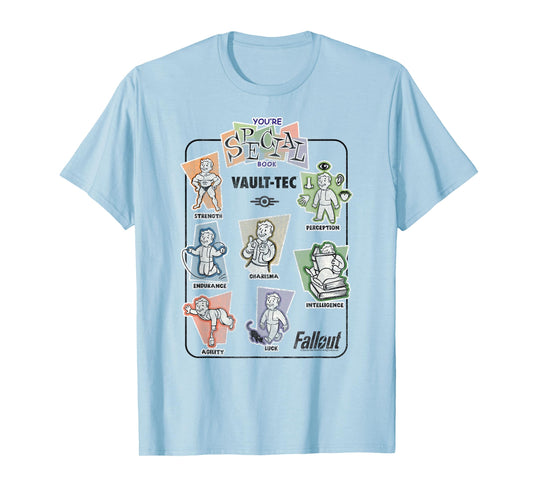 Fallout Video Game Vault-Tec You're Special Book Vintage T-Shirt