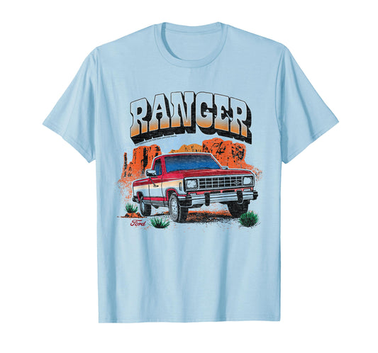 Ford - Ranger Truck 1983 Outdoor Desert Mountain Landscape T-Shirt