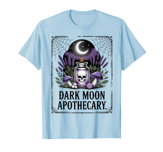 Dark Moon Apothecary Witchcraft Magic Alchemist Mushrooms T-Shirt