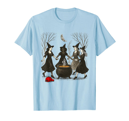 Feminist Witch Halloween Anti Trump Black Asian Latino Women T-Shirt