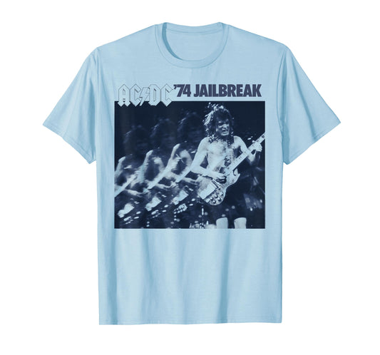 AC/DC - '74 Jailbreak EP Artwork Faded T-Shirt