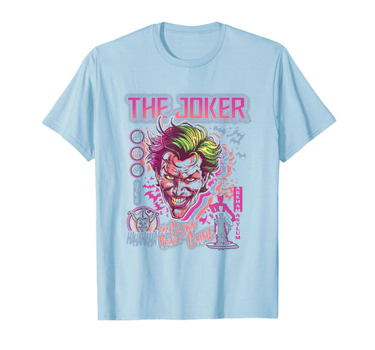 DC Comics Batman The Joker Vintage Style Villain T-Shirt