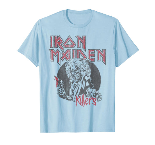 Iron Maiden - Vintage Beast Circle White T-Shirt