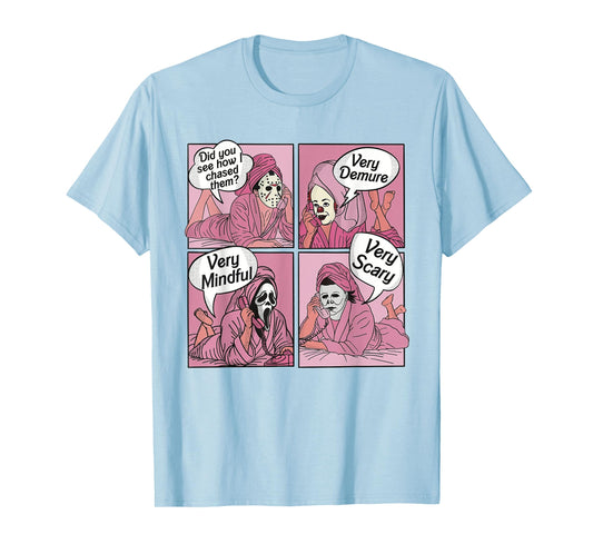 Very demure Cute Ghost Halloween Humorous saying fall T-Shirt