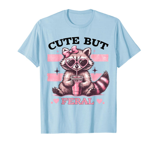 Raccoon Cute But Feral Toddler Funny Animal Gifts vintage T-Shirt