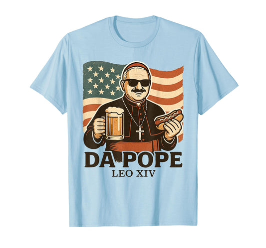 Da Pope Leo XIV Provost Funny First Pope From America T-Shirt