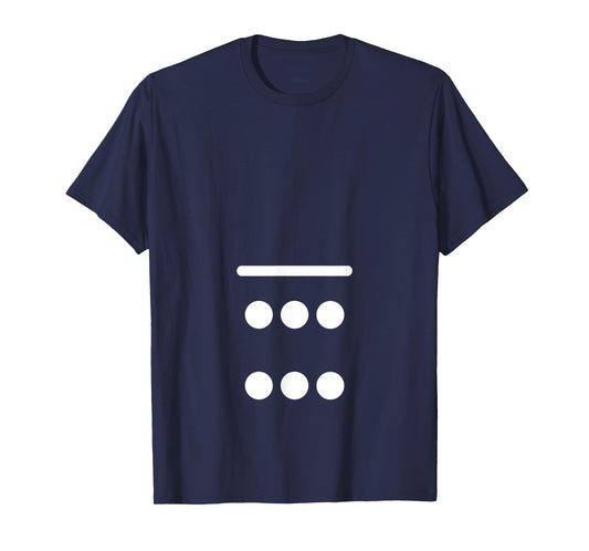 Domino Game 0 6 Dots Matching Halloween Group Costume T-Shirt