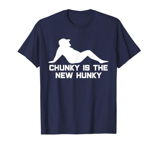 Dad Bod Chunky Is The New Hunky Dadbod Silhouette Beer Gut T-Shirt