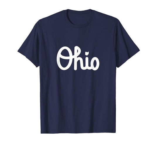 Vintage Script Ohio Dots the I T-Shirt