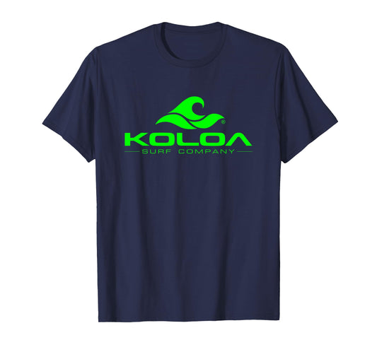Koloa Surf Classic Green Wave Logo Graphic T-Shirt