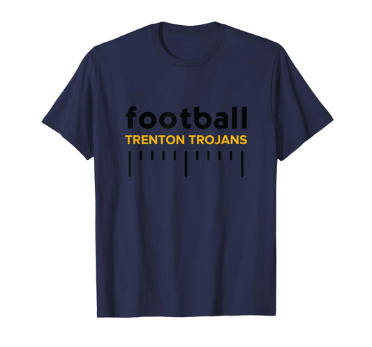Trenton Trojans Football Lines HS T-Shirt