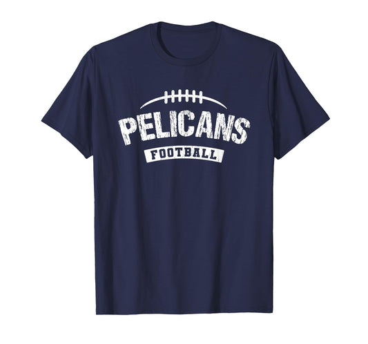 Pelicans Homer Football Distressed HS T-Shirt
