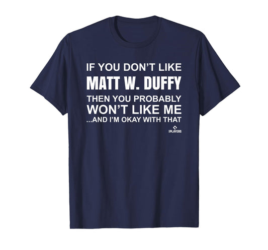 Matt W. Duffy Prospect Baseball Fan Gear T-Shirt