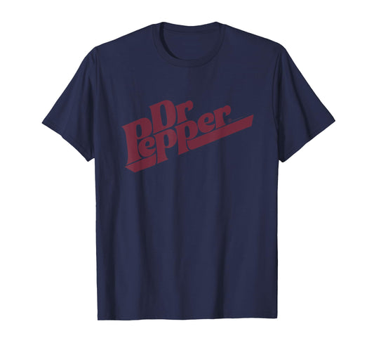 Dr. Pepper Vintage Diagonal Soda Label T-Shirt