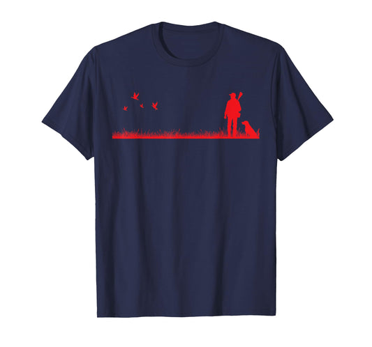 Upland Game Bird Chukar Pheasant Hunting Dog T-Shirt