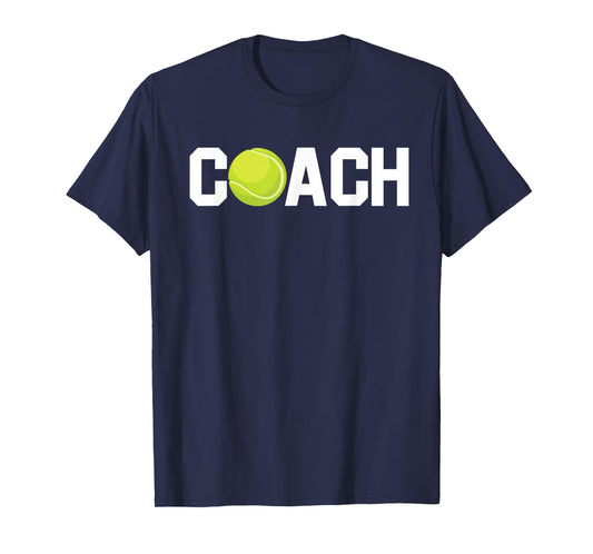 Cool Tennis Coach Funny Trainer Racket Lawn Game Enthusiast T-Shirt