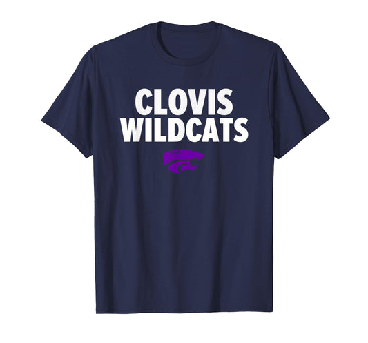 Clovis Wildcats Logo Bold HS T-Shirt