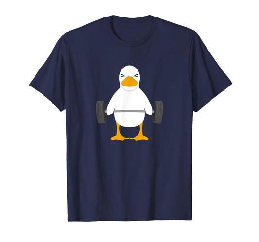 Duck Deadlift Design - Weight Lifting Gym Workout T-Shirt