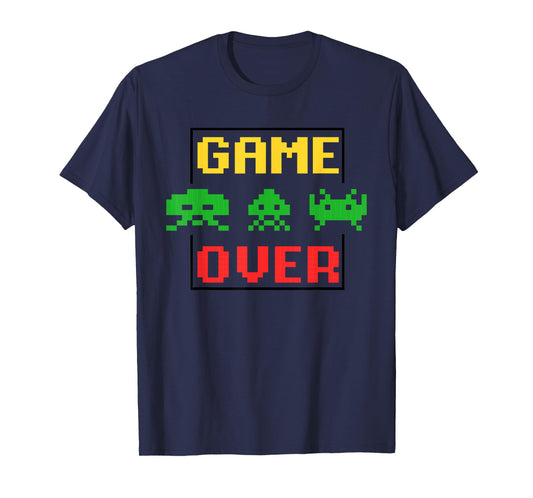 Arcade game Retro gaming Space Pixel art Vintage Invaders T-Shirt