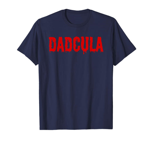 Dadcula Halloween Shirt for Dads, Men's Black Vampire Tee T-Shirt