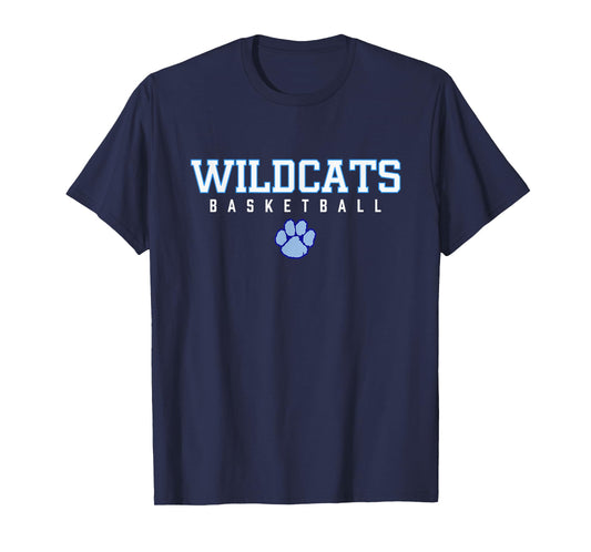 Camden County Wildcats Logo Basketball HS T-Shirt