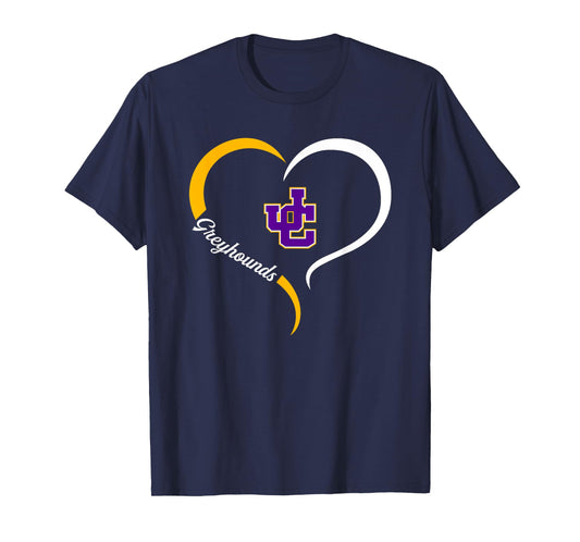 Jones County Greyhounds Logo Half Heart Slogan HS T-Shirt