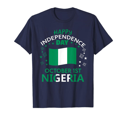 Nigeria 65th Independence Day Nigerian Pride Nigeria Flag T-Shirt