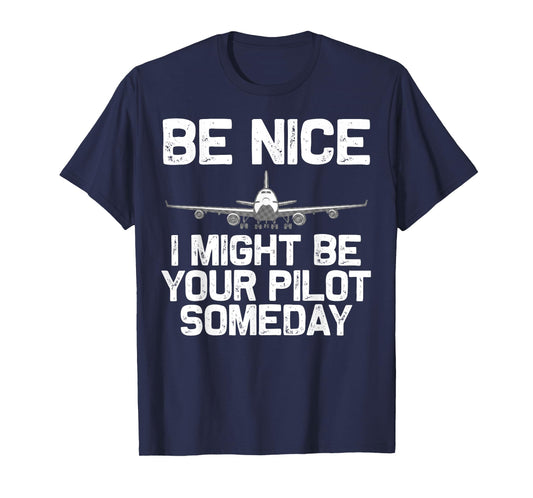 Funny Pilot Art For Men Women Kids Aviation Airplane Pilot T-Shirt