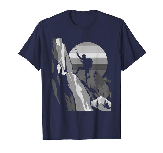 Mountain Climber Funny Rock Climbing Bouldering Men Women T-Shirt