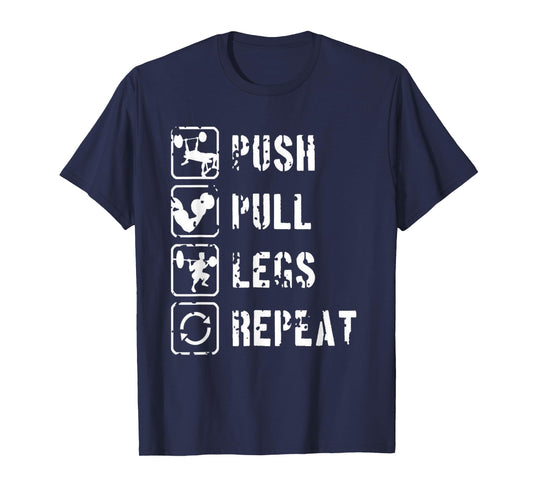 Eat Sleep Gym Repeat Men's Bodybuilding Gym Fitness T-Shirt