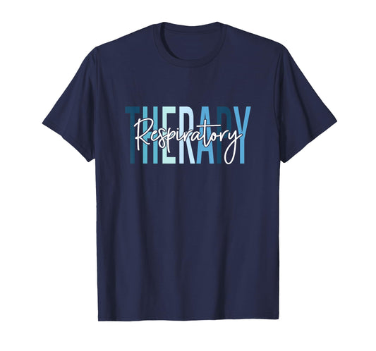 Vintage Respiratory Therapy Nurse Apparel Unisex-Adults Respiratory Therapist RT Nurse T-Shirt Black Short Sleeve Cotton Blend Funny Design Henley Collar