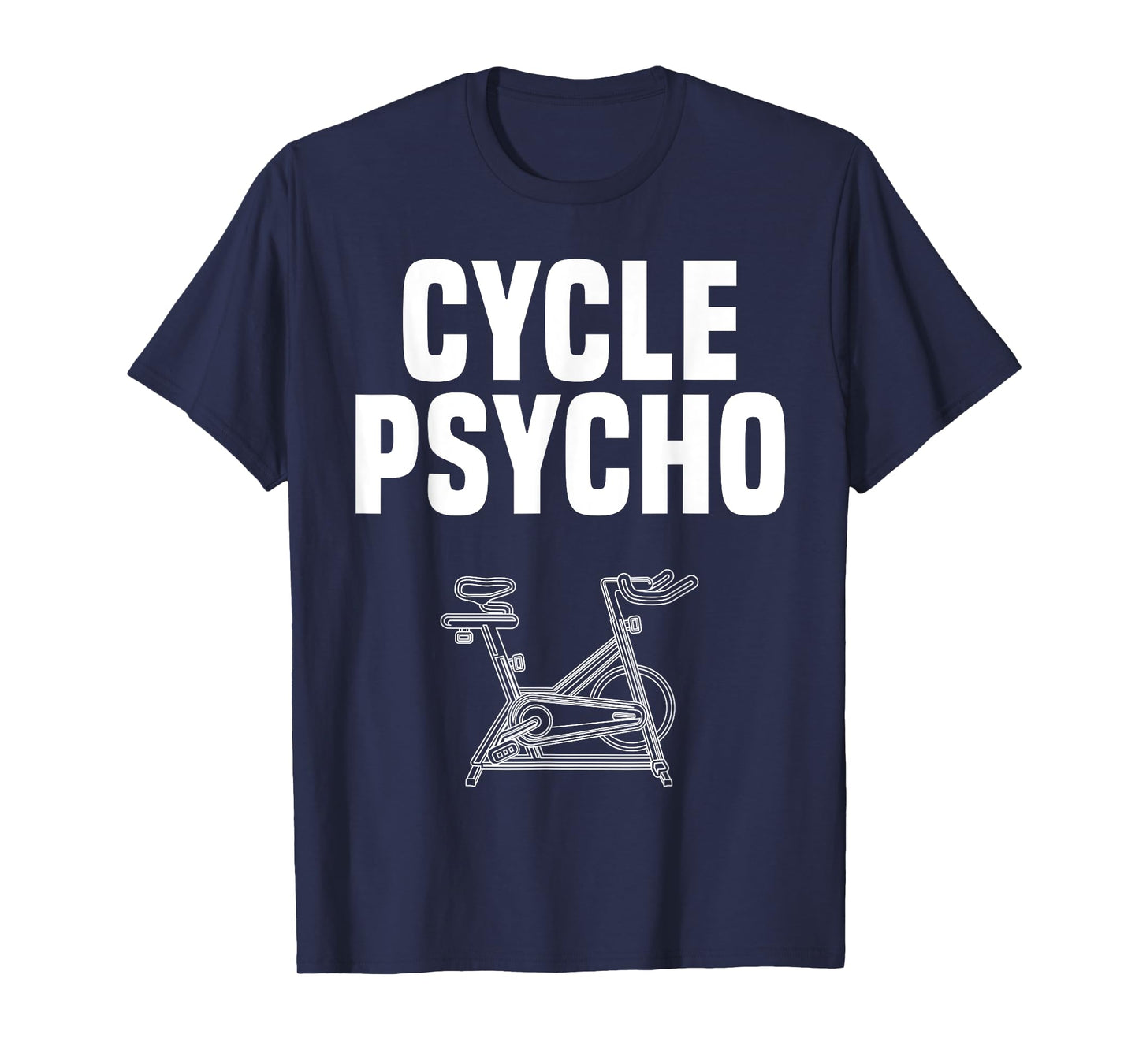Time to Spin Apparel Cycle Psycho Spin Class Funny Spinning Cycling Gym Workout T-Shirt