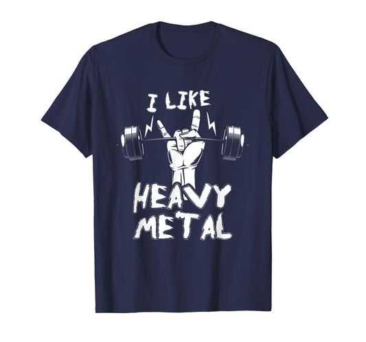Exercise Fitness Instructor Personal Trainer Gift Heavy Metal Weightlifting Bodybuilding Gym Workout Barbell T-Shirt